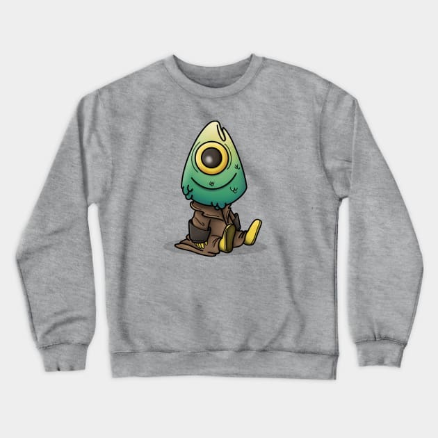 Little Fish Head Crewneck Sweatshirt by candice-allen-art